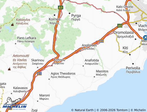 MICHELIN Menogeia map - ViaMichelin