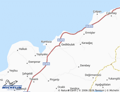 Mappa MICHELIN Gedikbulak - ViaMichelin