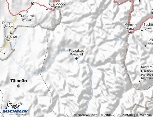 MICHELIN-Landkarte Badakhshan - ViaMichelin