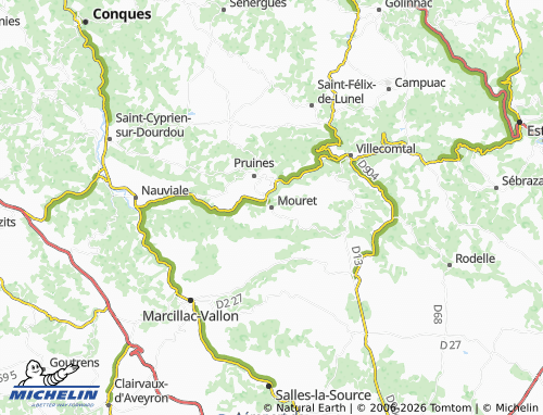 Mappa MICHELIN Mouret - ViaMichelin