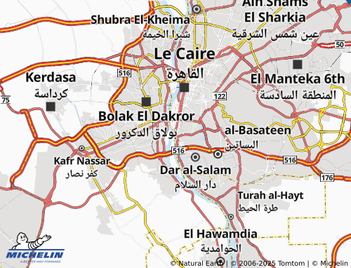 MICHELIN-Landkarte al-Khawkhah wal-Qinayah - ViaMichelin
