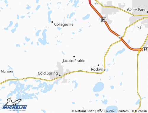 Mapa MICHELIN Jacobs Prairie - ViaMichelin