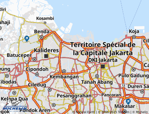 MICHELIN Kedaung Kali Angke map - ViaMichelin