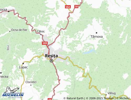 Mapa MICHELIN Țerova - ViaMichelin