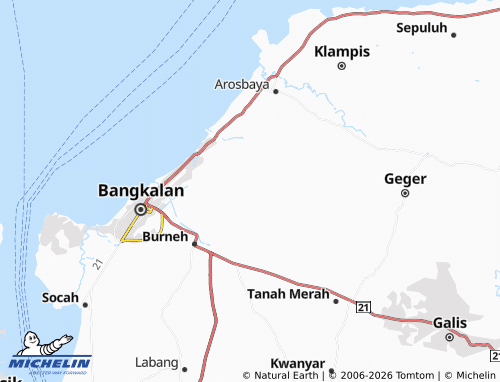 MICHELIN-Landkarte Pangolangan - ViaMichelin