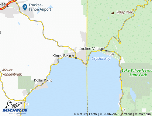 Mappa MICHELIN Kings Beach - ViaMichelin