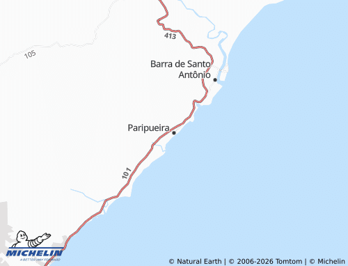 Mapa MICHELIN Paripueira - ViaMichelin