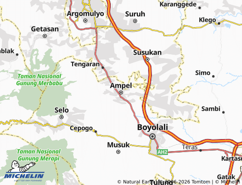 Carte MICHELIN Ampel - ViaMichelin