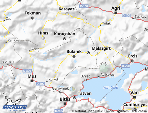 Mapa MICHELIN Bulanık - ViaMichelin