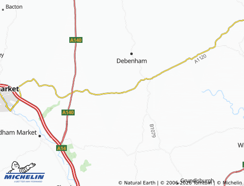 Carte MICHELIN Pettaugh - ViaMichelin