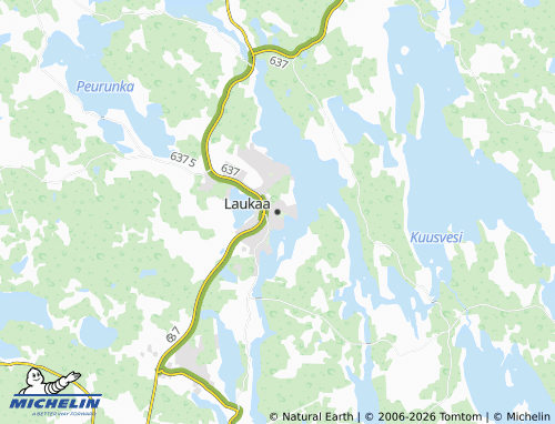 MICHELIN Laukaa map - ViaMichelin