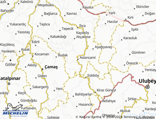 MICHELIN Aslancami map - ViaMichelin