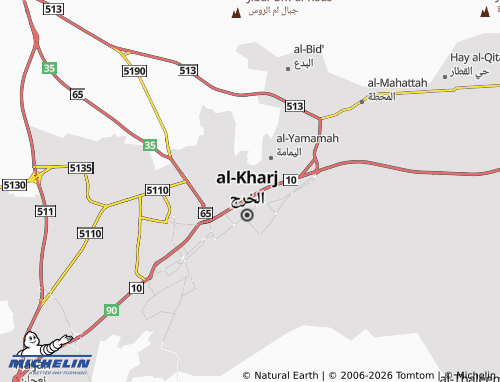 MICHELIN-Landkarte al-Mansourah - ViaMichelin