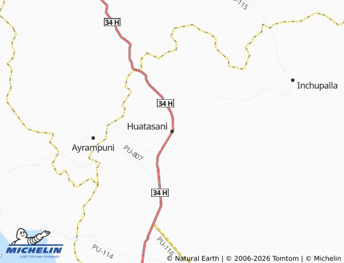Mappa MICHELIN Huatasani - ViaMichelin