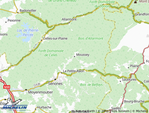 Mappa MICHELIN Moussey - ViaMichelin