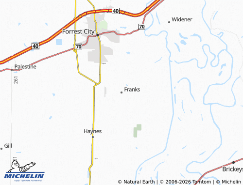 Mapa MICHELIN Franks - ViaMichelin