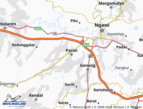 MICHELIN-Landkarte Paron - ViaMichelin