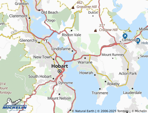 MICHELIN Rose Bay map - ViaMichelin