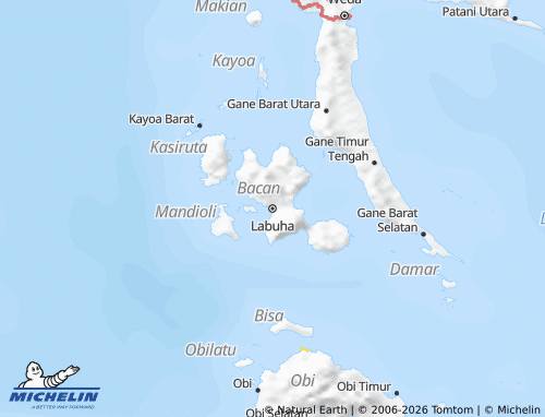 MICHELIN Halmahera Selatan map - ViaMichelin