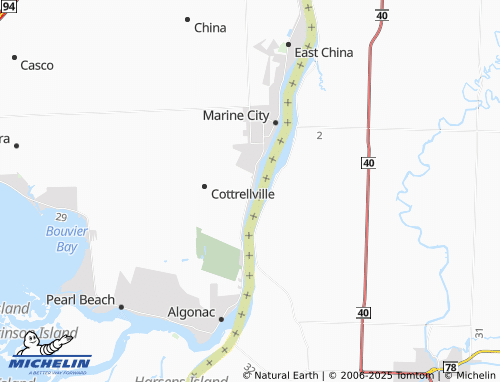 MICHELIN Cherry Beach map - ViaMichelin