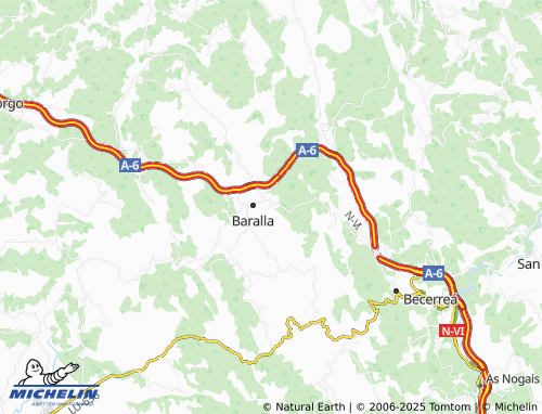 MICHELIN Constantín (Santa María) map - ViaMichelin