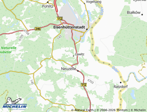 MICHELIN-Landkarte Lawitz - ViaMichelin