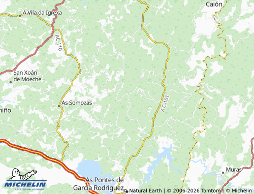 MICHELIN As Cabandelas map - ViaMichelin