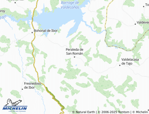MICHELIN Peraleda de San Román map - ViaMichelin