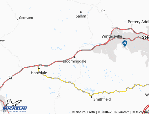 Carte MICHELIN Bloomingdale - ViaMichelin