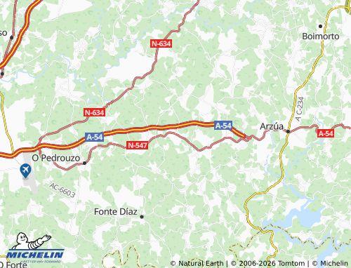 MICHELIN Salceda map - ViaMichelin
