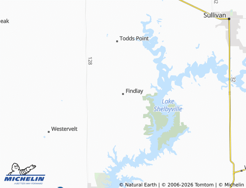Mapa MICHELIN Findlay - ViaMichelin