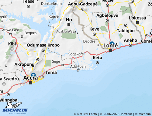 Mapa MICHELIN South Tongu - ViaMichelin