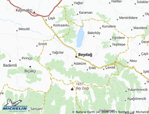 MICHELIN Cumhuriyet map - ViaMichelin