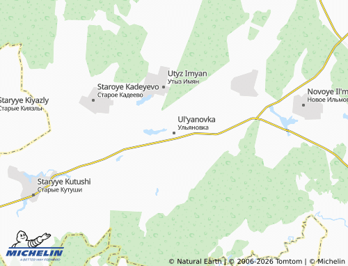 MICHELIN-Landkarte Ul'yanovka - ViaMichelin