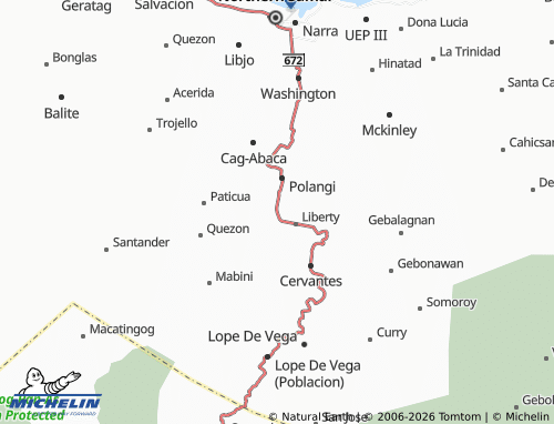MICHELIN Cag-Aguingay map - ViaMichelin