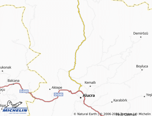MICHELIN Koman map - ViaMichelin