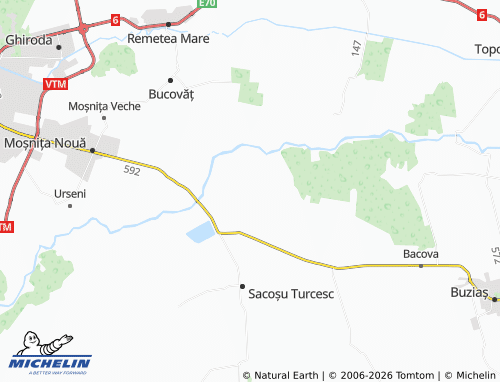 Mappa MICHELIN Dragșina - ViaMichelin