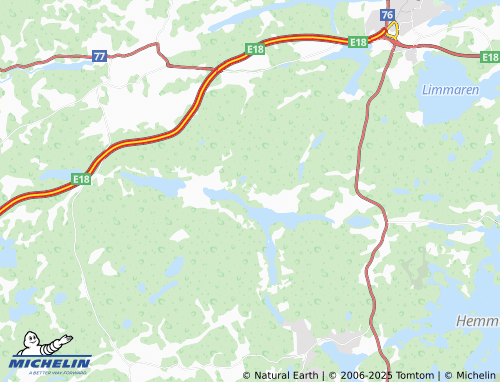 MICHELIN Lännaby map - ViaMichelin