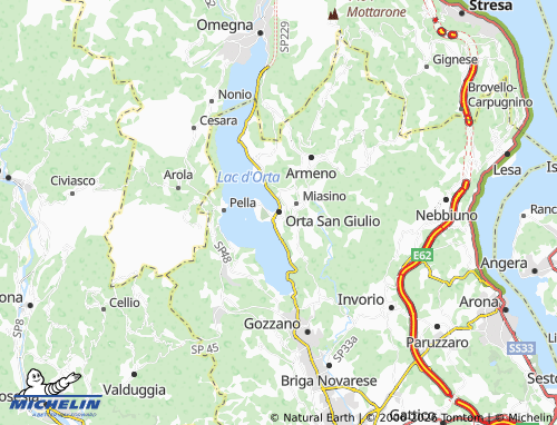 Mapa MICHELIN Orta San Giulio - ViaMichelin