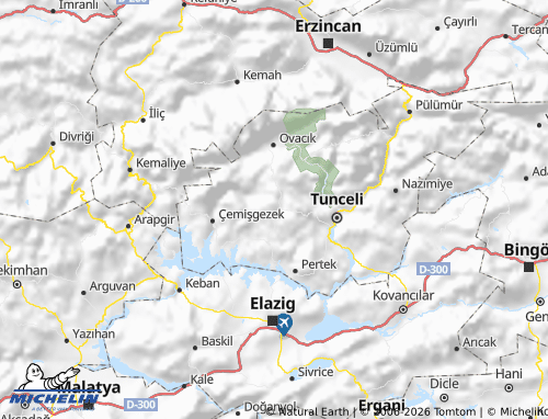 Mappa MICHELIN Hozat - ViaMichelin