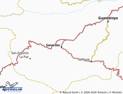 MICHELIN Sanarate map - ViaMichelin