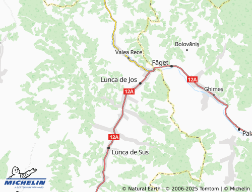 MICHELIN Valea Lui Antaloc map - ViaMichelin