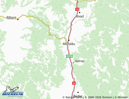Mappa MICHELIN Malnaș-Băi - ViaMichelin