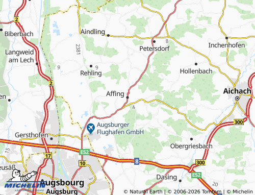 Mapa MICHELIN Affing - ViaMichelin