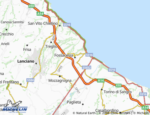 MICHELIN Fossacesia map - ViaMichelin