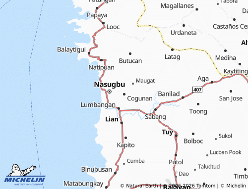 MICHELIN Cogunan map - ViaMichelin