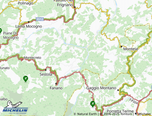 MICHELIN Rocchetta Sandri map - ViaMichelin