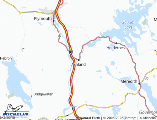 Mapa MICHELIN Ashland - ViaMichelin