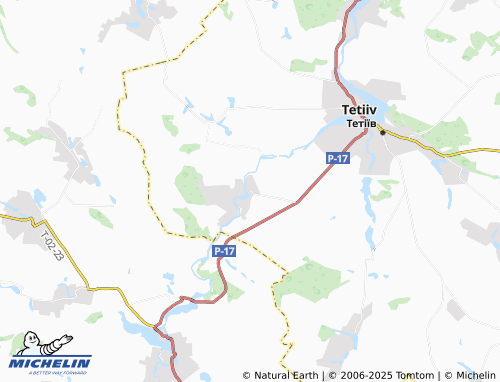 MICHELIN Telizhyntsi map - ViaMichelin
