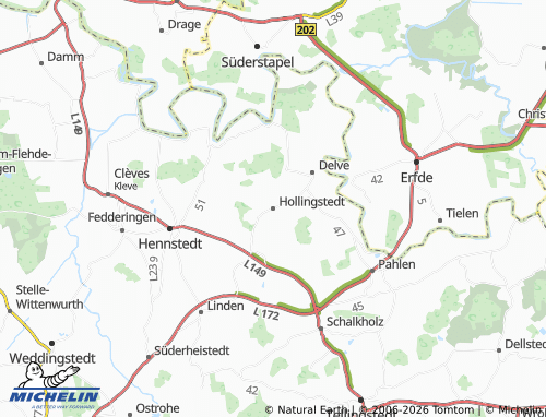 Mappa MICHELIN Hollingstedt - ViaMichelin